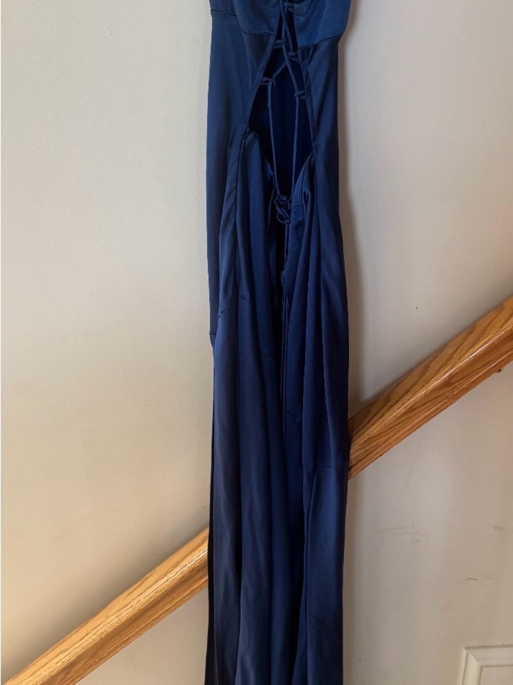 Women’s Navy Blue long dress with Side Slit